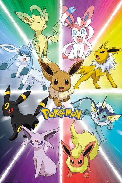 Plakát Pokémon - Eevee Evolution_1167275243