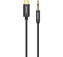 BASEUS kabel audio Yiven Series, USB-C - Jack 3.5mm, M/M, 1.2m, černá_430576733