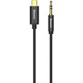 BASEUS kabel audio Yiven Series, USB-C - Jack 3.5mm, M/M, 1.2m, černá