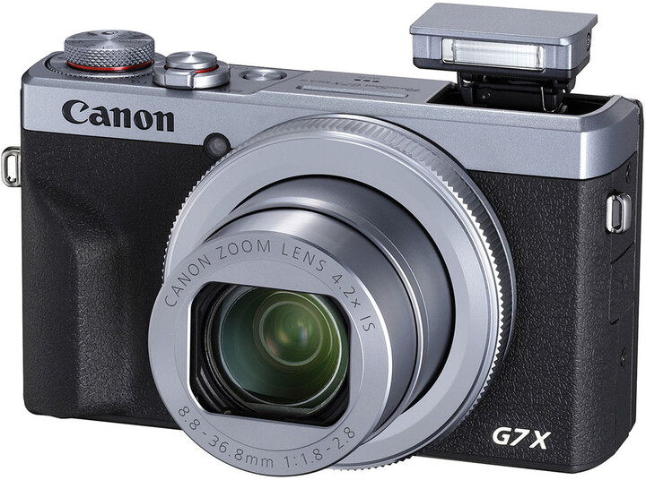 Canon PowerShot G7 X Mark III, stříbrná + Battery kit_820187978