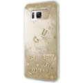 Guess Liquid Glitter Hard Case pro Samsung G955 Galaxy S8 Plus, Gold