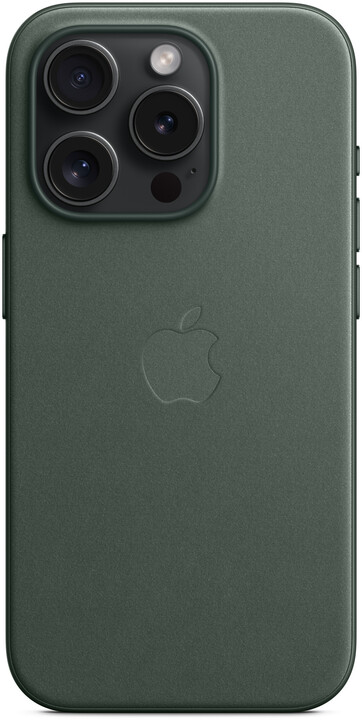 Apple kryt z tkaniny FineWoven s MagSafe na iPhone 15 Pro, listově zelená_121696676