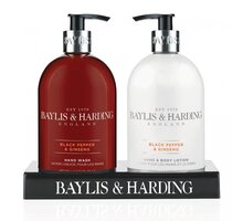 Dárková sada Baylis & Harding, černý pepř a ženšen, 2x500 ml