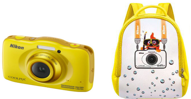 Nikon Coolpix S32, Backpack Kit, žlutá_1999243469