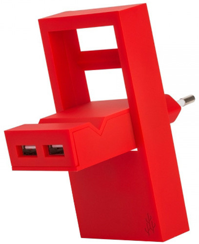 USBEPower ROCK Pocket charger 2Ports stand, červená_47044804