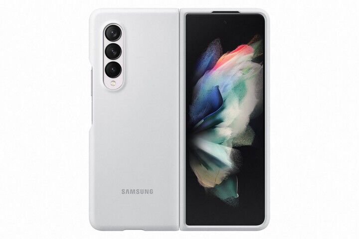 Samsung silikonový zadní kryt pro Galaxy Z Fold3, bílá_537154620