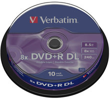 Verbatim DVD+R DL 8x 8,5GB spindl 10ks (43666)_76833256