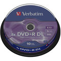 Verbatim DVD+R DL 8x 8,5GB spindl 10ks (43666)