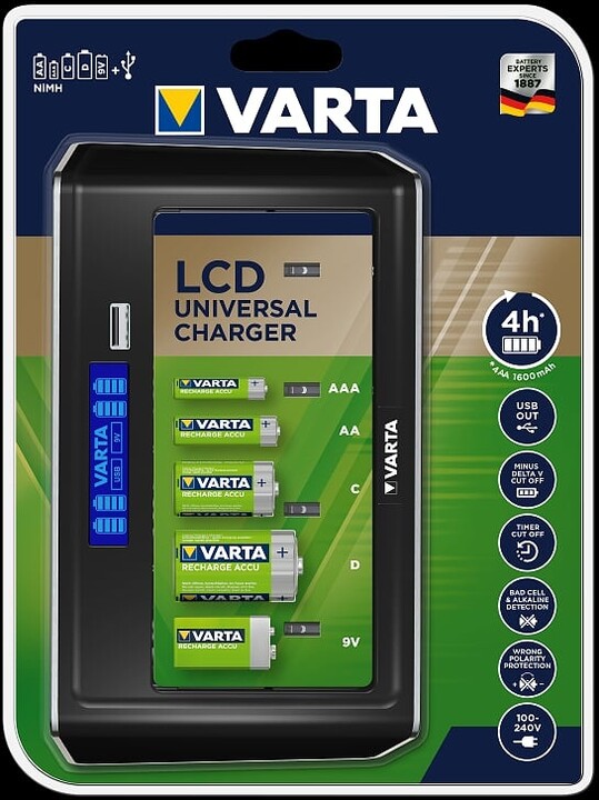 VARTA univerzální nabíječka s LCD_789910066