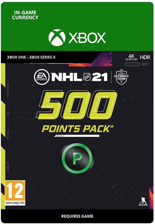 NHL 21 - Point pack - 500 bodů (Xbox) - elektronicky_672631725