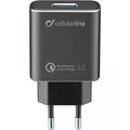 Cellularline Tetra Force Set USB nabíječky a USB-C kabelu 18W, Qualcomm® Quick Charge 3.0, černá_1126871082
