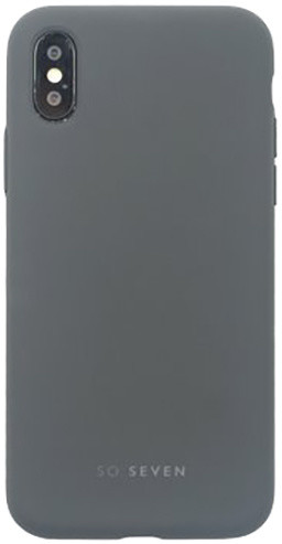 SoSeven Smoothie silikonový kryt pro iPhone XS Max, tmavě šedá_879425675
