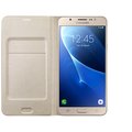 Samsung flip. pouzdro s kapsou pro Galaxy J7 2016, Gold_1464236519