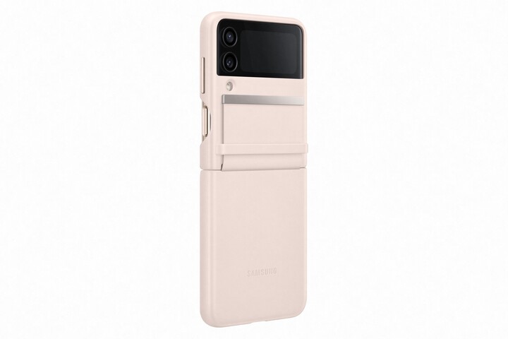 Samsung flipový kožený kryt pro Galaxy Z Flip4, oranžová_177088167