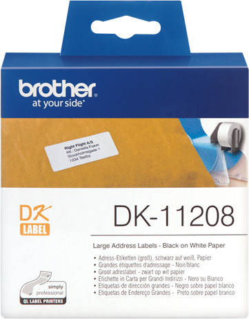 Brother DK-11208 (papírové/široké adresy - 400ks) 38x90mm_373096400