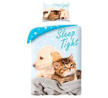 Povlečení Dogs &amp; Cats - Sleep Tight + vak na záda_496508620