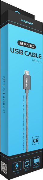 iMyMax Basic Micro USB Cable, Gray_1657010086