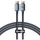 Baseus nabíjecí / datový kabel Crystal Shine Series USB-C - USB-C, 100W, 1.2m, černá_783928156