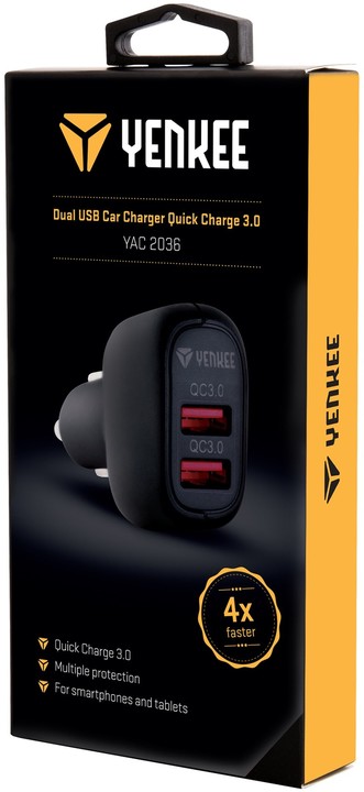 YENKEE YAC 2036 USB autonabíječka QC 3.0_1507804646