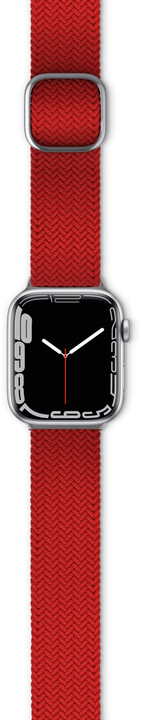 EPICO textilní pletený pásek pro Apple Watch 42/44/45 mm, červená_684070047