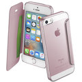 CellularLine Clear Book pouzdro typu kniha pro Apple iPhone 5/5S/SE, průhledné, růžové