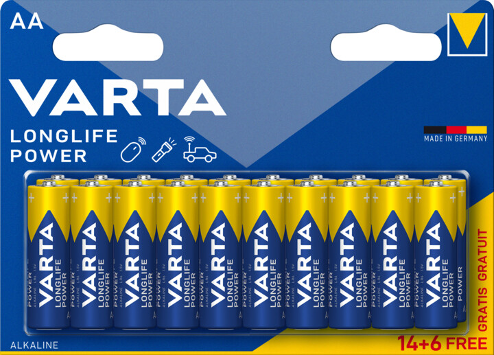 VARTA baterie Longlife Power AA, 14+6ks_770636019