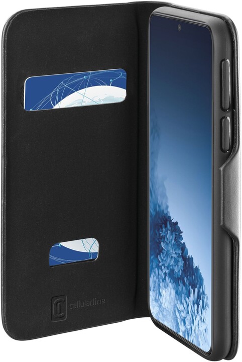 Cellularline flipové pouzdro Book Clutch pro Samsung Galaxy S21, černá_1171929898
