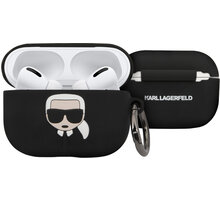 Karl Lagerfeld silikonový kryt pro Airpods Pro, černá_1490190230