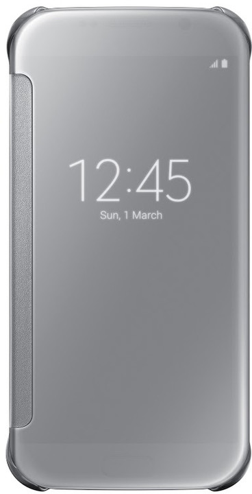 Samsung Clear View EF-ZG920B pouzdro pro Galaxy S6 (G920), stříbrná_595939673
