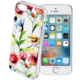 CellularLine STYLE Průhledné gelové pouzdro pro iPhone 5/5S/SE, motiv FLOWERS