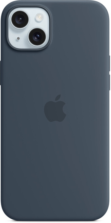 Apple Silikonový kryt s MagSafe pro iPhone 15 Plus, bouřkově modrá_1886813325
