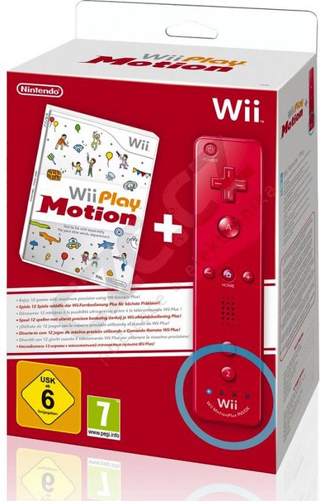 Wii Remote Plus Red + Wii Play: Motion_814626077