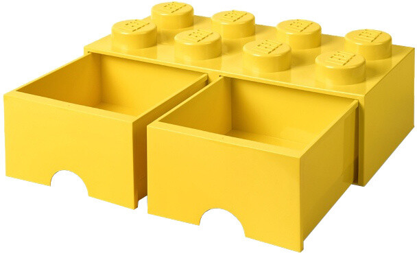 Úložný box LEGO, 2 šuplíky, velký (8), žlutá_1936515066