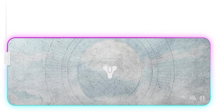 SteelSeries QcK Prism Cloth Destiny 2 Edition, šedá_1497689196