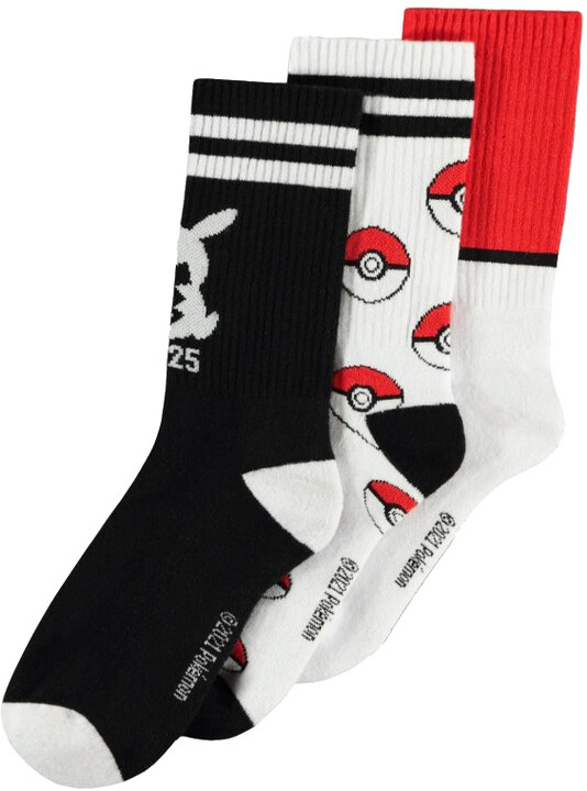 Ponožky Pokémon - Iconic Logos, 3 páry (43/46)_1532823187