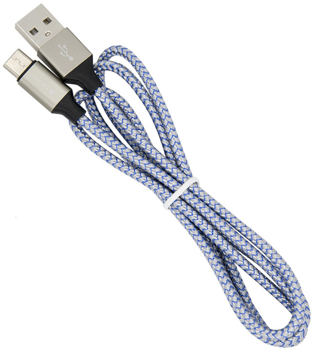 DEVIA micro USB kabel, pletený_1214025947