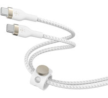 Belkin odolný kabel USB-C BOOST CHARGE™ PRO Flex, 3m, bílá CAB011bt3MWH