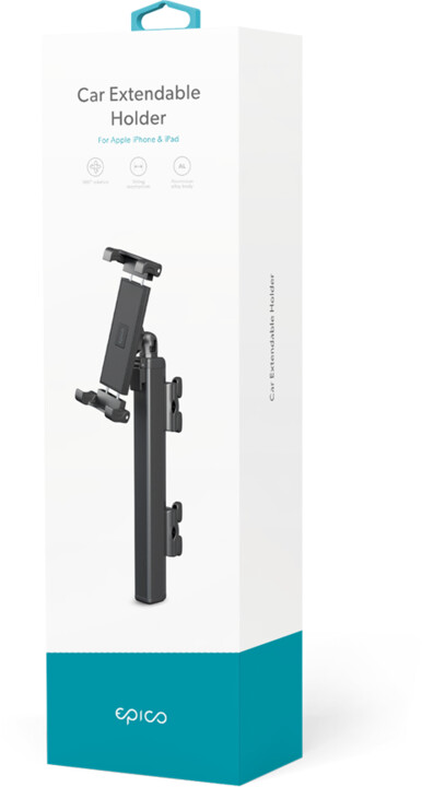 EPICO výsuvný držák do auta pro Apple iPhone &amp; iPad, černá_1313943658