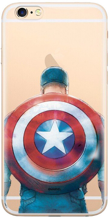 MARVEL Captain America 002 zadní kryt pro iPhone 6/7/8, transparentní_1973321431