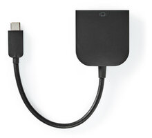 Nedis adaptér USB-C - DVI-D 24+1 (M/F), 1080p, 20cm, černá CCGP64552BK02
