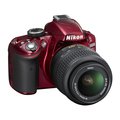 Nikon D3200 červená + objektiv 18-55 AF-S DX VR_455550638