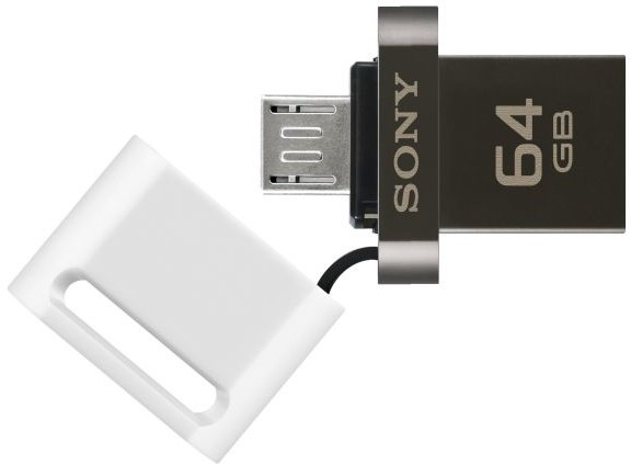 Sony Micro Vault OTG SA3 Duo - 64GB, bílá_785549215
