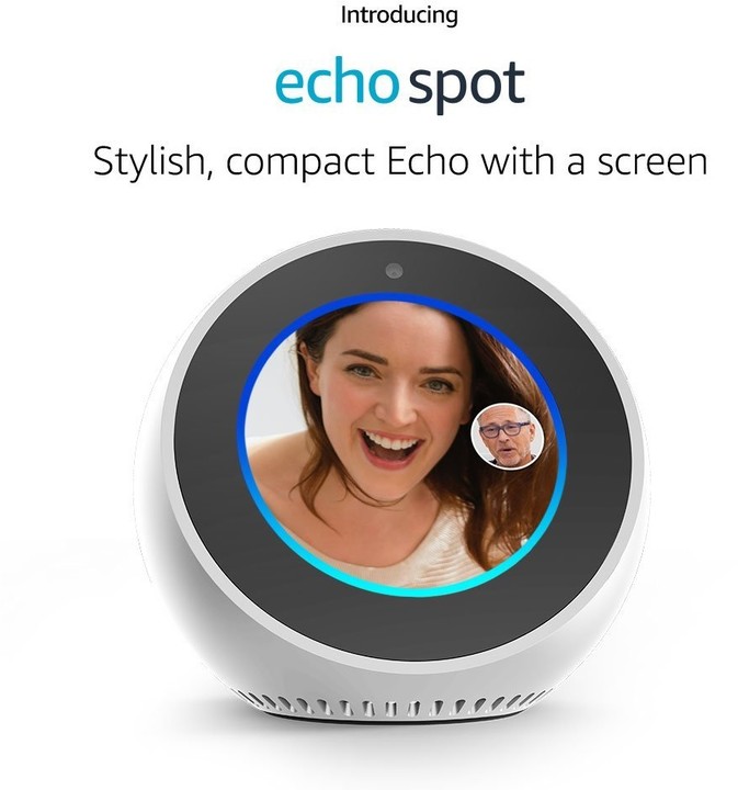 Amazon Echo spot, bílý_377775226