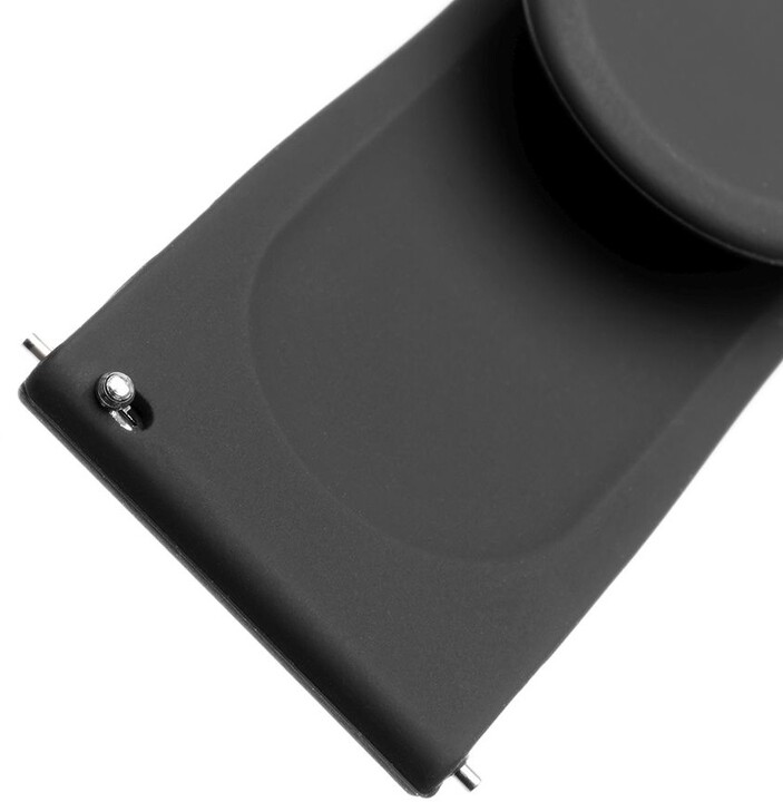 FIXED silikonový řemínek pro smartwatch, šířka 20mm, černá_1546300331