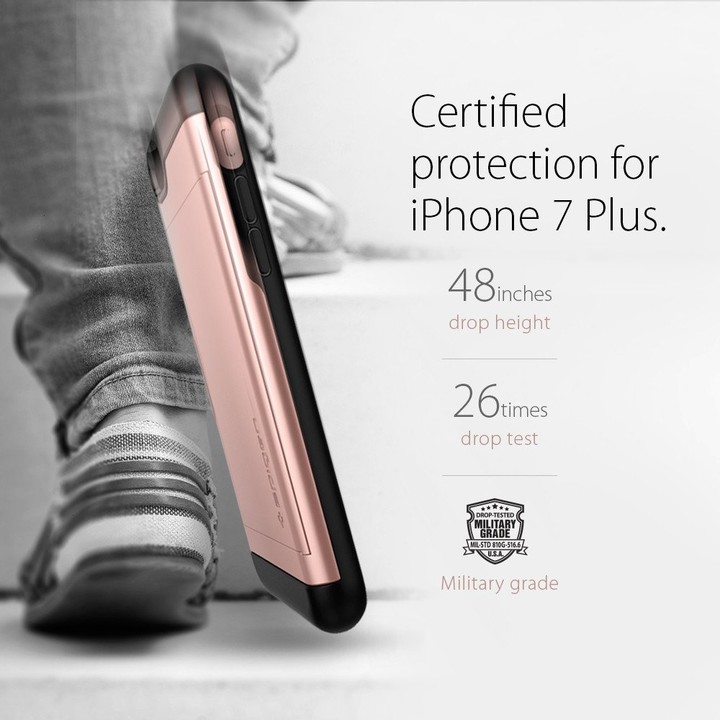 Spigen Slim Armor CS pro iPhone 7, rose gold_1274021079