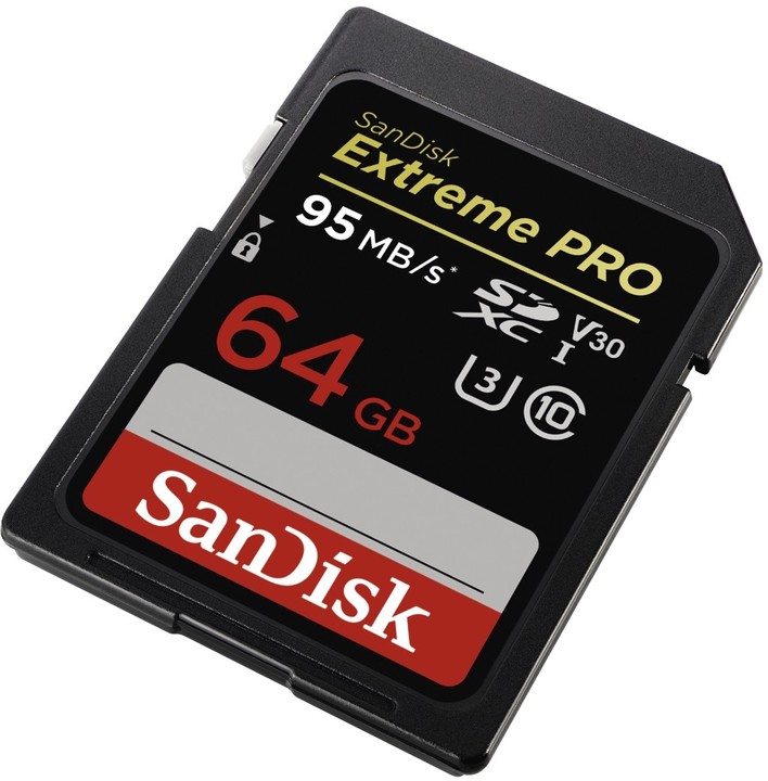 SanDisk SDXC Extreme Pro 64GB 95MB/s UHS-I U3 V30_1644249869