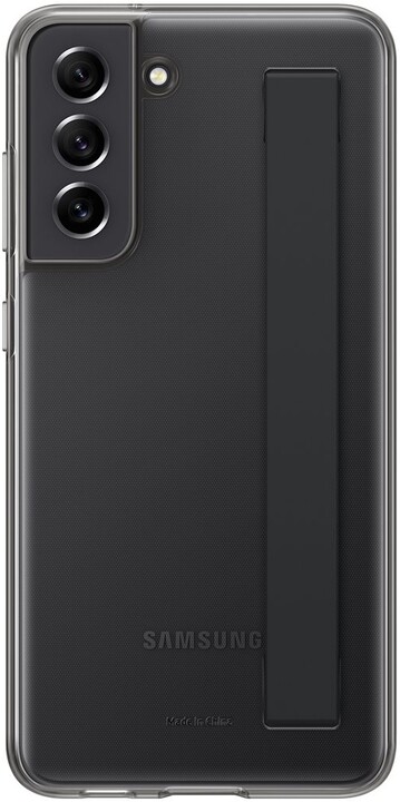 Samsung poloprůhledný zadní kryt s poutkem pro Galaxy S21 FE, šedá_1862434690