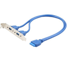 Gembird CABLEXPERT kabel USB 3.0 PORTY přídavné 2 x USB pro m/b CC-USB3-RECEPTACLE
