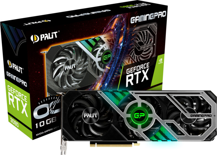 PALiT GeForce RTX3080 GamingProOC, LHR, 10GB GDDR6X_1796774031