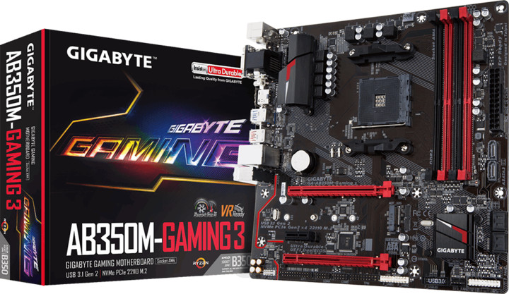 GIGABYTE GA-AB350M-Gaming 3 - AMD B350_1944794612